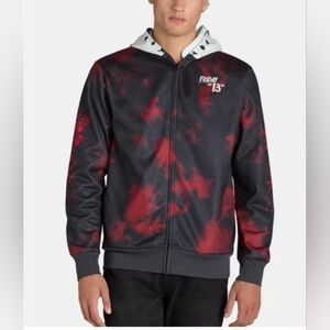 Friday the 13th Red and Black Hoodie